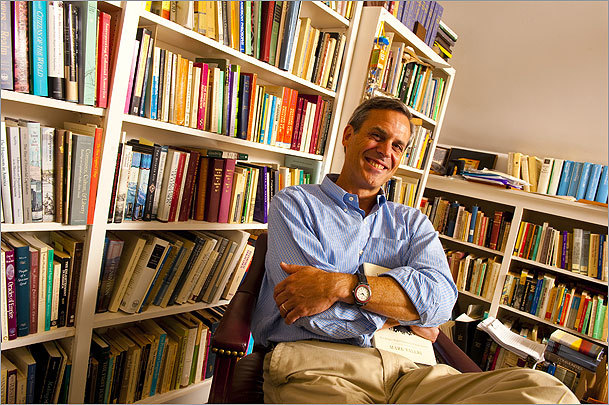 Photo credit: Clement Bruit/Associated Press; Description: Mark Valeri in his office Photo credit: Clement Bruit/Associated Press; Description: Mark Valeri in his office