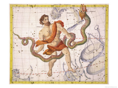 Ophiuchus and Serpens,by Sir James Thornhill Ophiuchus and Serpens,by Sir James Thornhill