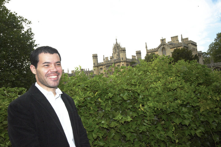 Photo Credit: Julia Vitullo-Martin; Description: Chris Mooney at Trinity College, Cambridge Photo Credit: Julia Vitullo-Martin; Description: Chris Mooney at Trinity College, Cambridge