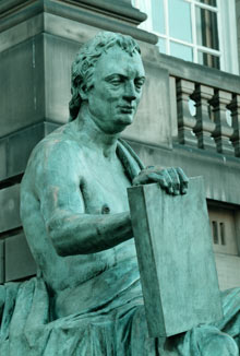 Photograph: Murdo Macleod for the Guardian; Description: statue of David Hume Photograph: Murdo Macleod for the Guardian; Description: statue of David Hume