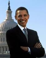 President Barack Obama in front of Capitol