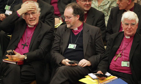 The bishop of Southwark, Tom Butler (right): Science has been dramatically successful. Photograph: Peter Macdiarmid/Getty Images  
