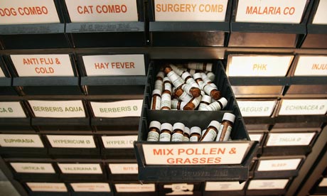 Photograph: Peter Macdiarmid/Getty; Description: Homeopathic medicines can work just as well as conventional drugs. Photograph: Peter Macdiarmid/Getty; Description: Homeopathic medicines can work just as well as conventional drugs.