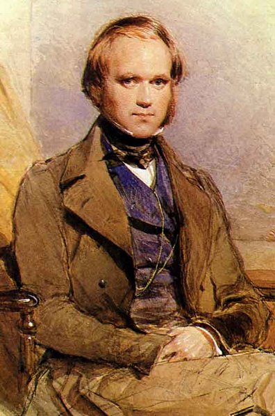 Darwin as a young man From the Cambridge University Library, Darwin Collection, department of manuscripts.