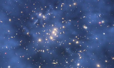 Photo credit: Johns Hopkins University/Esa/Nasa; Description: Dark matter ring in galaxy cluster Cl 0024+17. Some 96% of the universe is dark energy or dark matter. Photo credit: Johns Hopkins University/Esa/Nasa; Description: Dark matter ring in galaxy cluster Cl 0024+17. Some 96% of the universe is dark energy or dark matter.