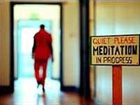 photo: meditation session